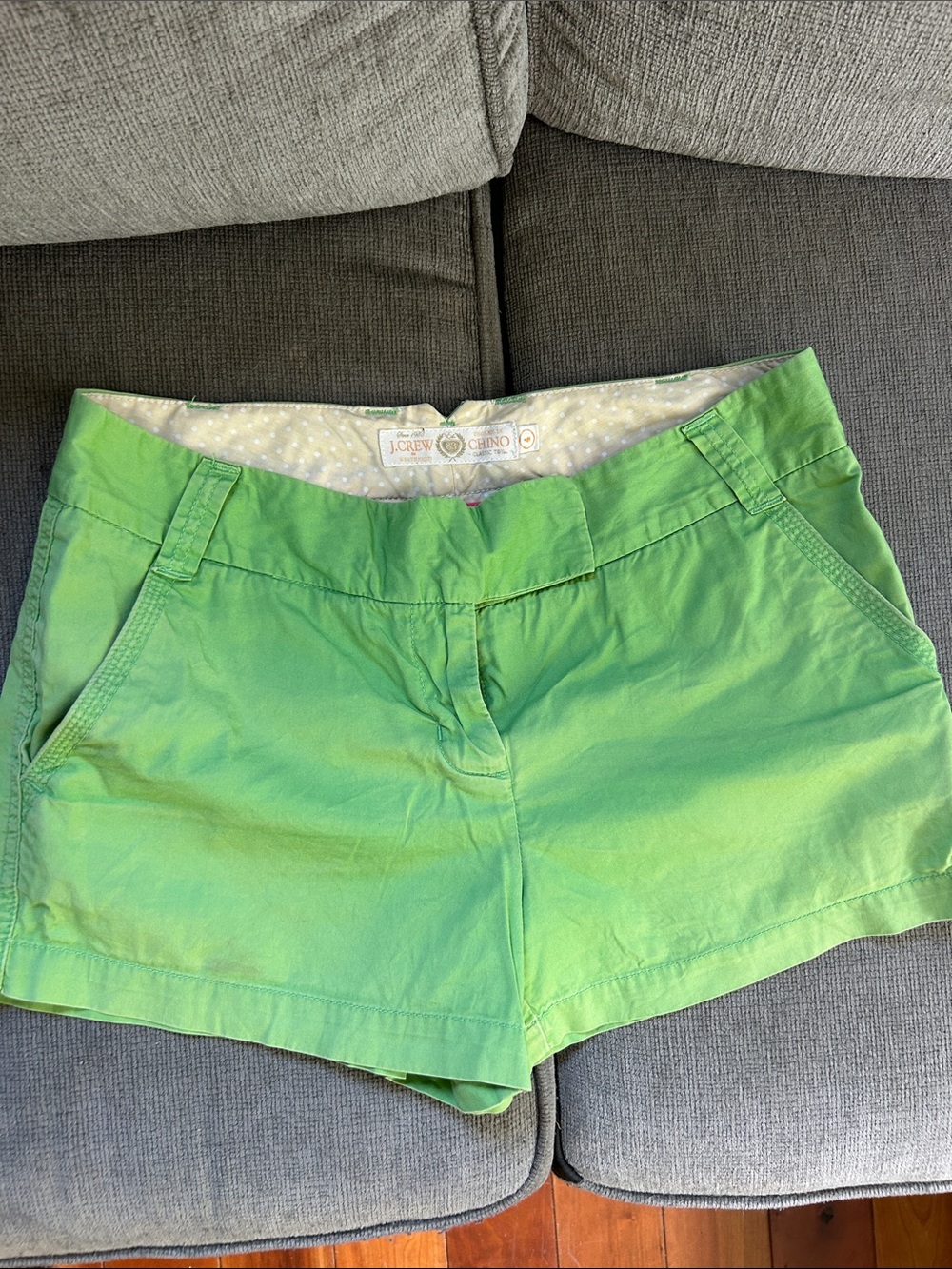 J. Crew Bright Green Chino Bermuda Shorts for Women